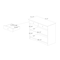 Baxton Studio Lauren Modern and Contemporary Oak Brown Finished Wood 2-Door Buffet Kitchen Cabinet 190-11984-ZORO - alternate 3